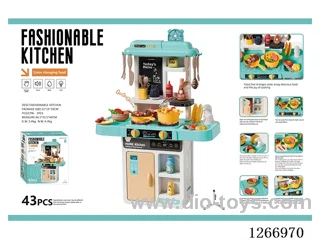 68cm Kitchen (Color-Changing Food, Sound & Light) 43Pcs. Not Included Battery
