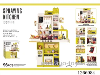103cm Spray Kitchen (Spray Function, Electric Range Hood, Sound & Light, Water Dispenser) 96PCS, not included battery