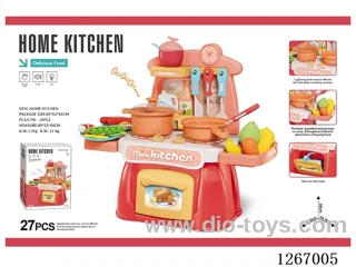 Mini Electronic Kitchen Table Set with Sound & Lights (not included battery) 27pcs