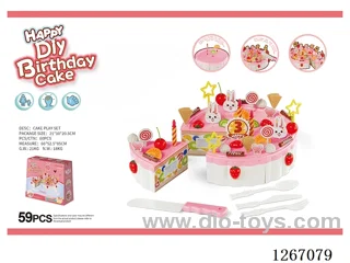 59PCS Single-Layer DIY Birthday Cake