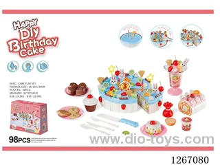 98PCS Single-Layer DIY Birthday Cake