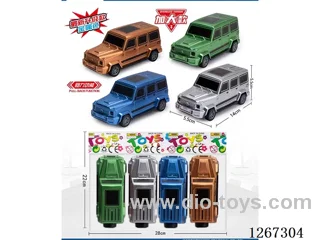 4PCS pull back car