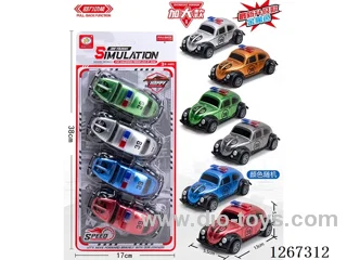 4PCS pull back car