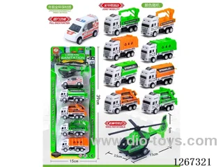 6PCS pull back car