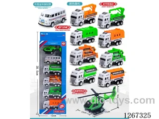 6PCS pull back car