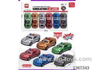 6PCS pull back car