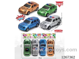 4PCS pull back car