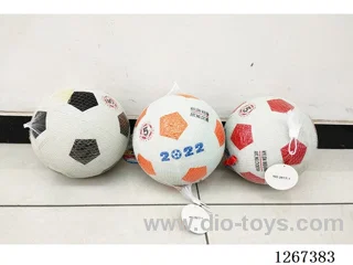 Inflatable 9-inch rubber soccer ball