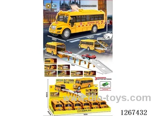 6PCS Rail-Launched Inertial car W L/M/ 1 alloy car