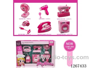 Iron + Sewing machine + Electric fan + Vacuum cleaner + Washing machine + Hair dryer