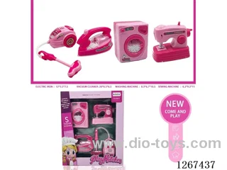 Washing machine + sewing machine + vacuum cleaner + iron