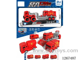 DIY/Transformable/Storage Track Launch Car with 1 cars