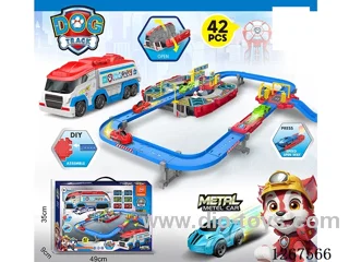 Launch Pad Alloy Rail Car (42PCS) with 6 Small Cars