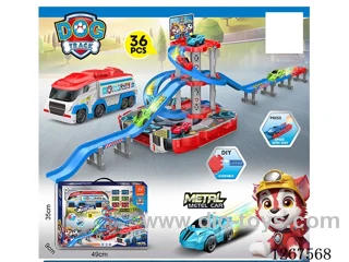 Launch Alloy Rail Car (36PCS) with 6 Small Cars