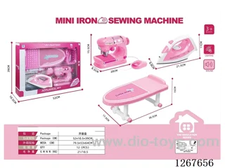 Steam Iron + Sewing Machine + Large Ironing Board Combo