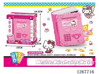 Electric Magic Book Piggy Bank (Automatic Money Roll-Up, Lights & Music)