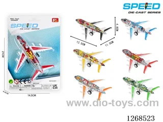pull back tin airplane