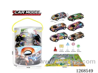pull back tin car