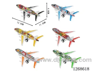 pull back tin airplane