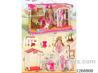 Barbie Farm Horse Stable Set