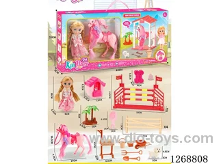 Barbie Farm Horse Jumping Set