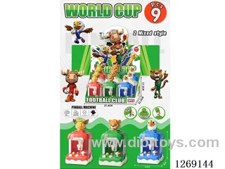 World Cup-Themed Ball-Catching Game Machine 9PCS with Lights