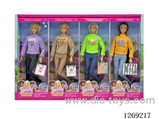 11.5 inch 11-joint Barbie 4PCS