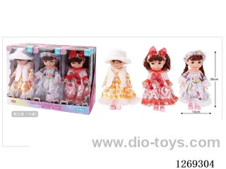 10-inch fully-vinyl Doll with Four-Voice IC (6-Pack) (included battery)