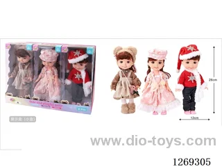 10-inch fully-vinyl Doll with Four-Voice IC (6-Pack) (included battery)