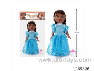 18-inch fully-vinyl black female doll with four-tone IC included battery