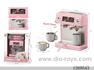 Coffee Maker Set (Features: Water dispensing, lights and sound effects; 2 AAA batteries not included)