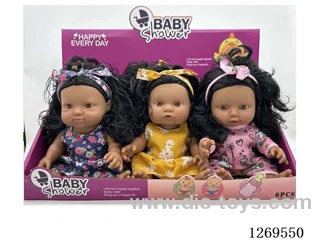10 inch Vinyl doll with music 3 mixed 6PCS