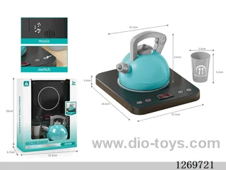 Battery-Powered Stove Set (Features: Lights and sound effects; 3 AAA batteries not included)