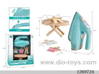 Electric Iron Set (Features: Vibration, lights; 2 AA batteries not included)