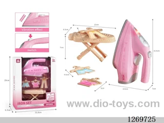 Electric Iron Set (Features: Vibration, lights; 2 AA batteries not included)