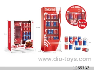 Coca-Cola Beverage Cooler & Fridge Set (Features: Lights; 3 AG10 batteries included)