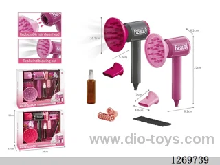 Large Home Appliance Hair Dryer Set (Electric; 2 AA batteries not included)
