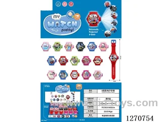 6-Projection Electronic Watches (24 pcs) included battery