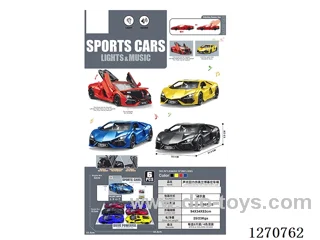 pull back car W L/M 6PCS