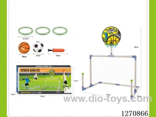 3-in-1 Soccer and Basketball Hoop Set