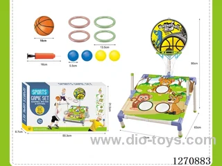 3-in-1 Basketball Ring Toss Combo Set