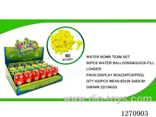 60 Water Balloons + Water Filler -- 24 Jars