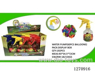 Water Sprayer with 60 Water Balloons -- 8 Cans