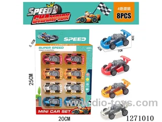 8PCS pull back car