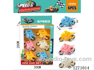 6PCS pull back car