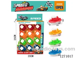 12PCS pull back car