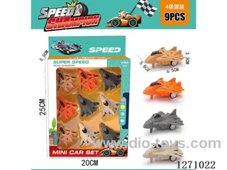 9PCS pull back car