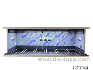 1:64 Light-up Garage/Parking Lot Alloy Car Storage Display Rack (with Acrylic Dust-proof Door)
