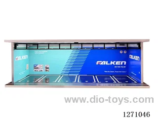 1:64 Light-up Garage/Parking Lot Alloy Car Storage Display Rack (with Acrylic Dust-proof Door)