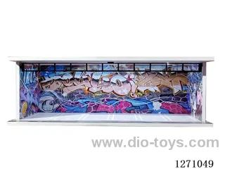 1:64 Light-up Garage/Parking Lot Alloy Car Storage Display Rack (with Acrylic Dust-proof Door)
